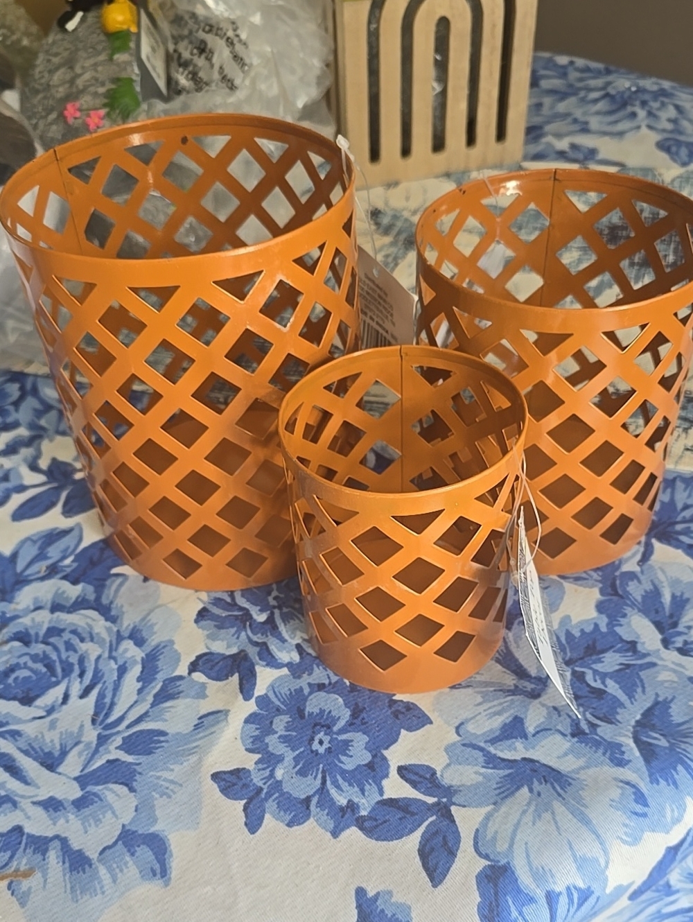 ❤️5/$25 New Lattice Candle Holders
